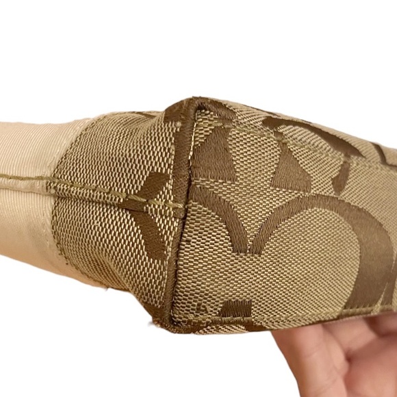 COACH Canvas Monogram Convertible Shoulder/Crossbody Bag - Picture 13 of 16